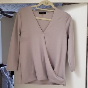 Light gray polyester shirt